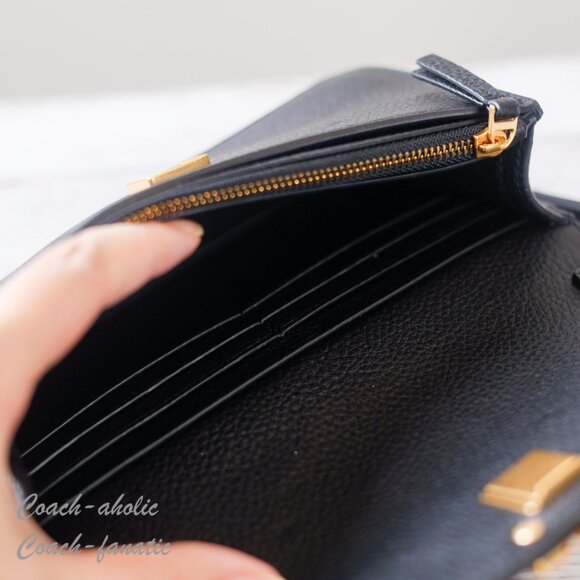 NWT Tory Burch Britten Chain Wallet with Wristlet Leather Crossbody in Black - Picture 12 of 12